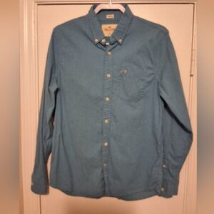 Hollister Light Blue Casual Button-Down Shirt